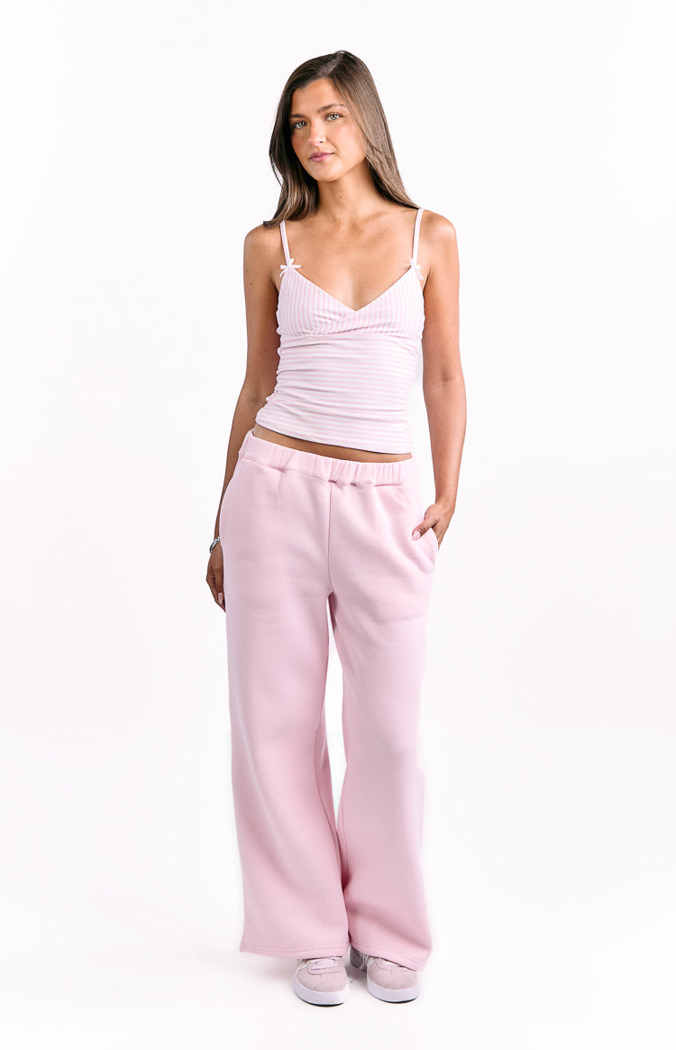 Dania Pink Burgundy Star Track Pants Image