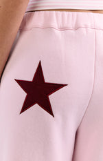 Dania Pink Burgundy Star Track Pants Image