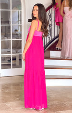 Dekota Hot Pink Contrast Maxi Dress Image