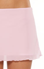 Delta Pink Woven Mini Skirt Image