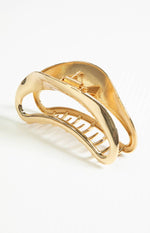Delva Gold Hollow Claw Clip (FREE over £55) Image