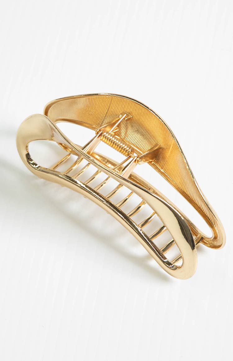 Delva Gold Hollow Claw Clip (FREE over £55) Image