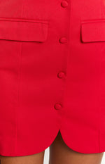 Dianna Red Strapless Mini Dress Image