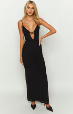 Dilara Black Maxi Dress Image