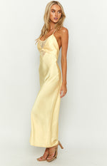 Elery Light Yellow Midi Dress Image