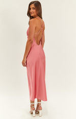 Elery Pink Midi Dress Image