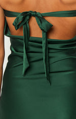 Ellie Forest Green Strapless Mini Dress Image