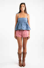 Ethel Blue Denim Top Image