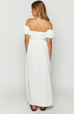 Evander White Off The Shoulder Maxi Dress Image