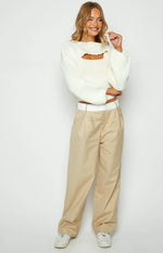 Ferla Cream Knit Shrug Image