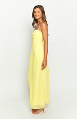 Flossie Yellow Maxi Sleeveless Dress Image
