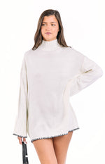 Flynn Cream Sweater Dress Image