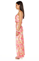 Genevieve Yellow Floral Pop Print Maxi Skirt Image