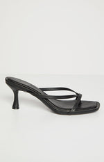 Girls Night Black Strap Kitten Heels Image