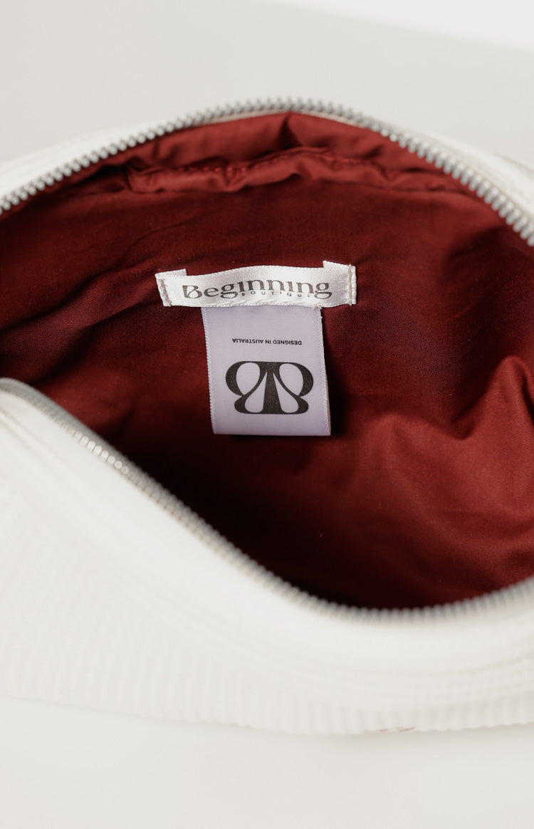 Glow Time White Embroidered Makeup Bag (FREE over £90) Image