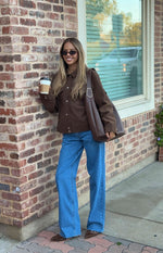 Hallie Suedette Chocolate Brown Jacket Image