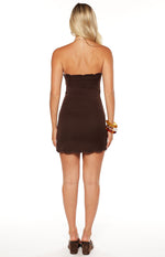 Harvey Brown Strapless Scallop Mini Dress - PRE ORDER Image