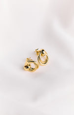 Hollie Gold Chunky Hoop Earrings Image