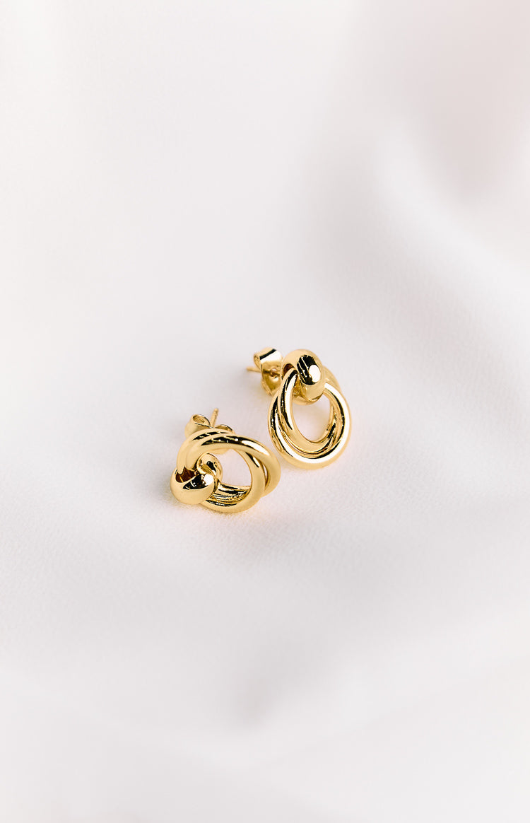 Hollie Gold Chunky Hoop Earrings Image