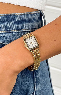Horatia Gold Square Face Chain Watch (FREE over $180)
