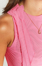 Hue Pink Butterfly Crop Top Image