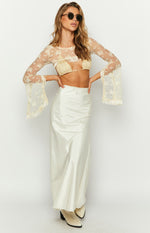 Hypnotised Cream Lace Shrug and Top Set Image