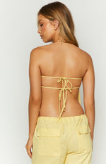 Ibiza Yellow Strapless Top Image