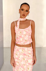 Irina Pink Print Cami Top Image