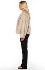 It Girl Sand Faux Fur Jacket - PRE ORDER Image