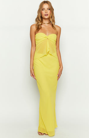 Jacqulin Yellow Maxi Skirt