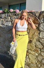 Jacqulin Yellow Maxi Skirt