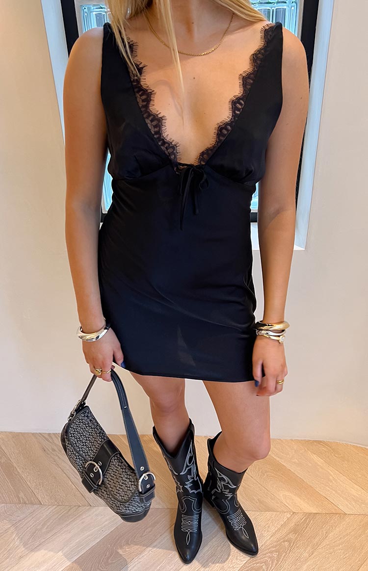 Jennifer Black Mini Party Dress Image