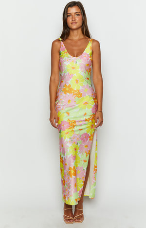 Jovie Yellow Floral Maxi Dress