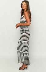 Julane Black Knit Maxi Dress Image