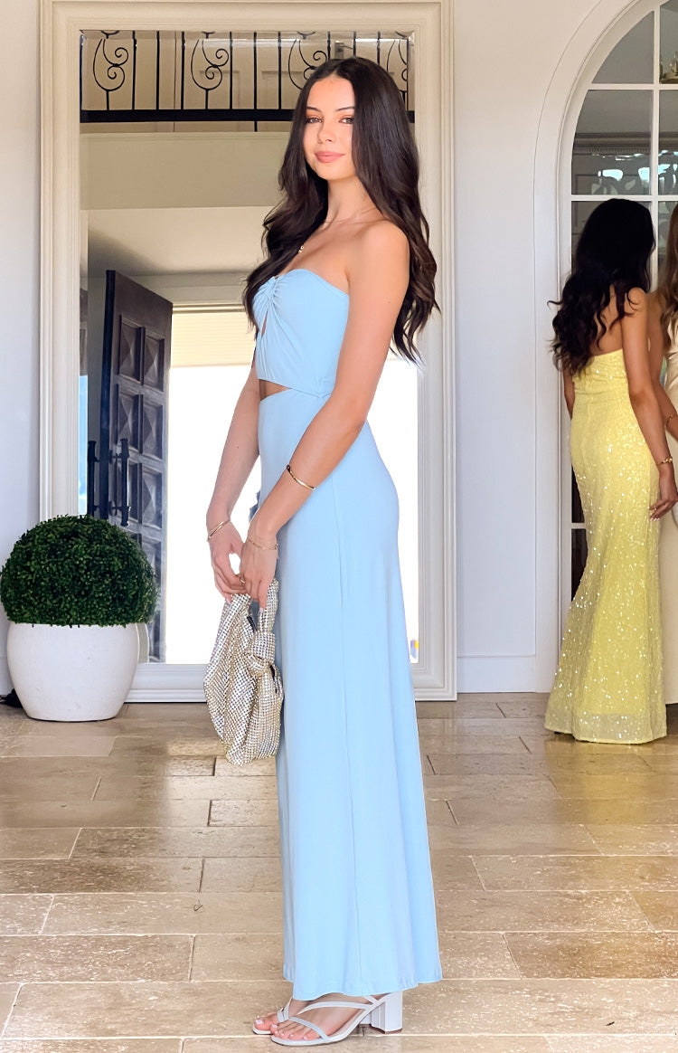 Kain Blue Strapless Maxi Dress Image
