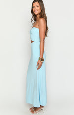 Kain Blue Strapless Maxi Dress Image