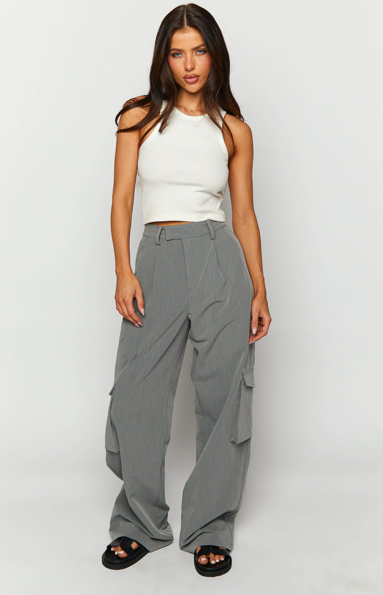 Kairos Grey Straight Leg Pants Image