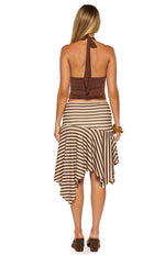 Kerlina Brown Halter Neck Top Image