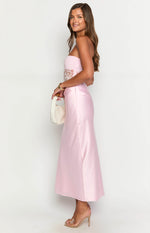 Kevin Pink Lace Maxi Dress Image