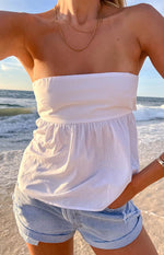 Lindsay Light Wash Denim Shorts Image