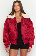 Lioness Carla Mulberry Puffer Jacket Image