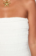 Lela White Strapless Playsuit Image