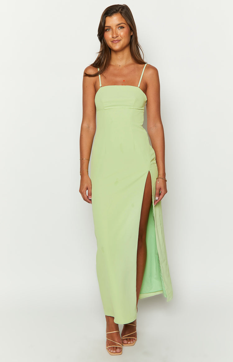 Lenora Green Strapless Maxi Dress Image