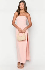 Lenora Pink Strapless Maxi Dress Image