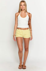Leo Yellow Micro Shorts Image
