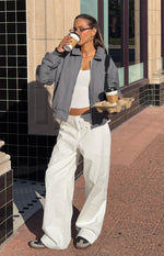 Lila Off White Buckle Pants Image