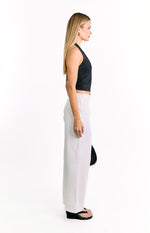 Lila Off White Buckle Pants Image