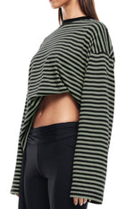 Lioness Bloom Forest Stripe Long Sleeve Top Image