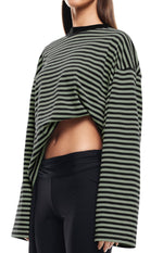 Lioness Bloom Forest Stripe Long Sleeve Top Image