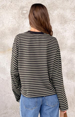 Lioness Bloom Forest Stripe Long Sleeve Top Image